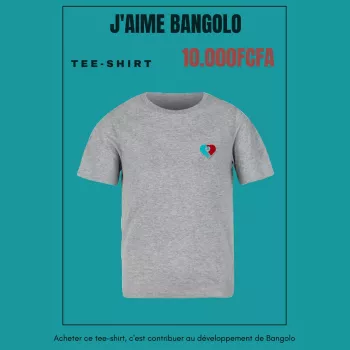 Tee-shirt J'aime Bangolo - Gris