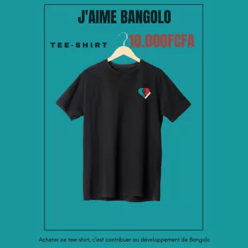Tee-shirt J'aime Bangolo - Noir